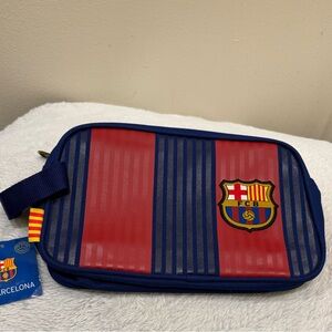 FC Barcelona Red & Blue Toiletry Bag, NWT